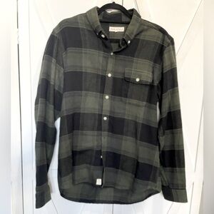 Far Afield Men’s Larry Flannel Plaid‎ Long Sleeve Button Down Shirt Size 3/L